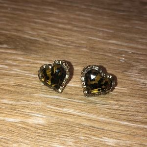 Juicy Couture cheetah stud earrings